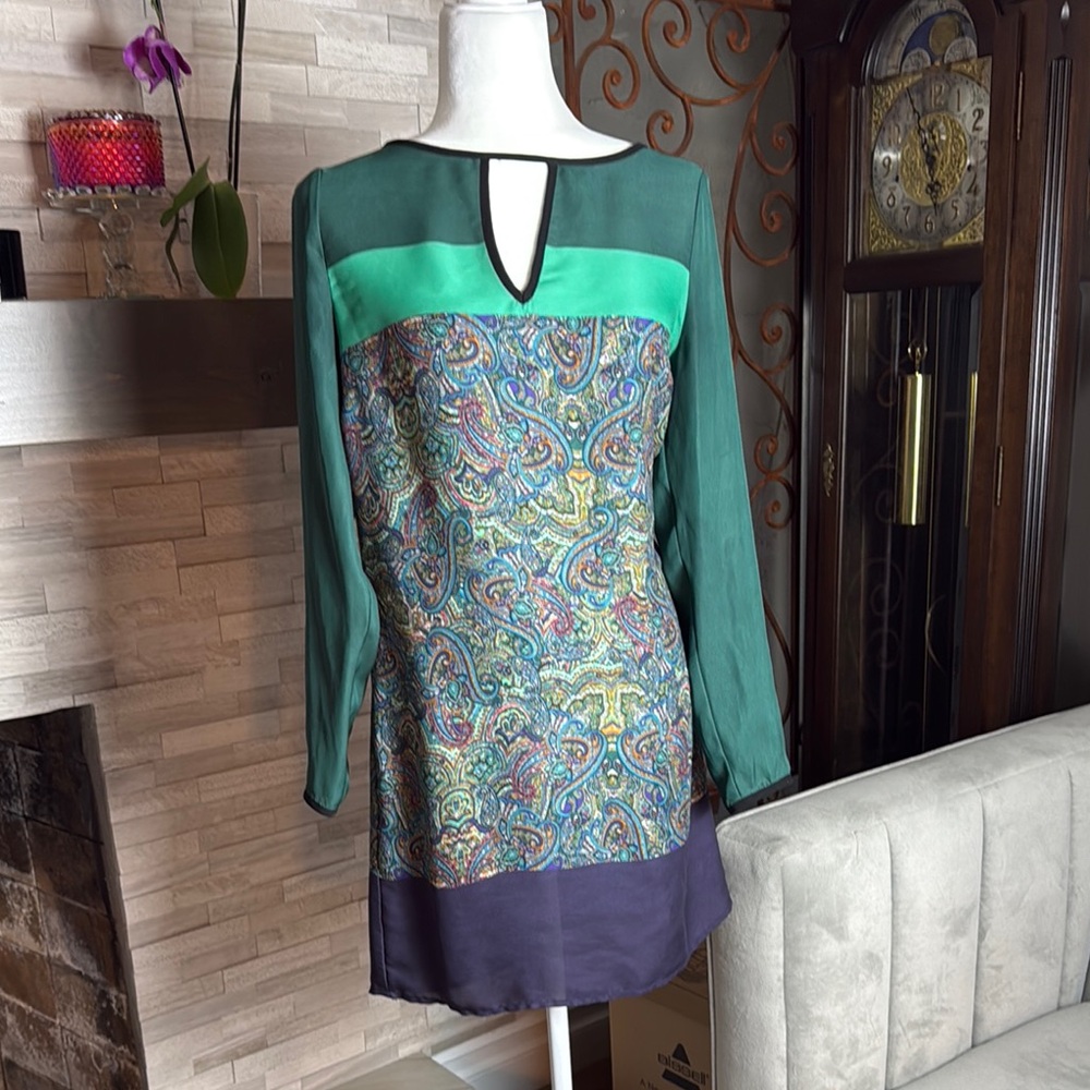 Chic Paisley Tunic Dress